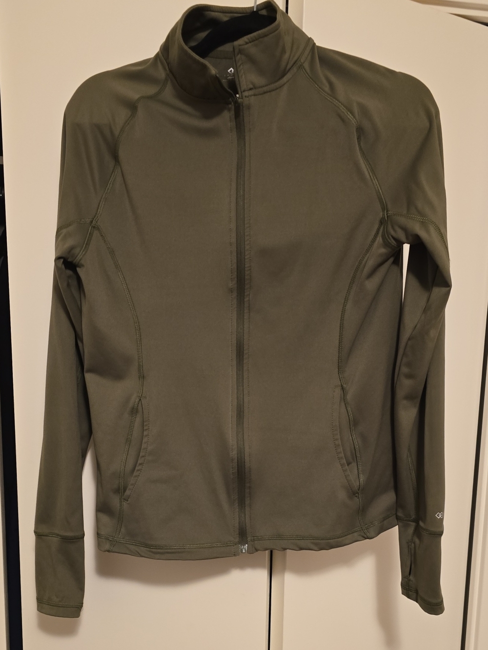 Leg3nd Sz M. Olive Green Women's Zip-Up Jacket
